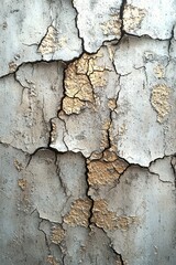Obraz premium Cracked surface texture urban setting close-up image weathered environment abstract concept for art