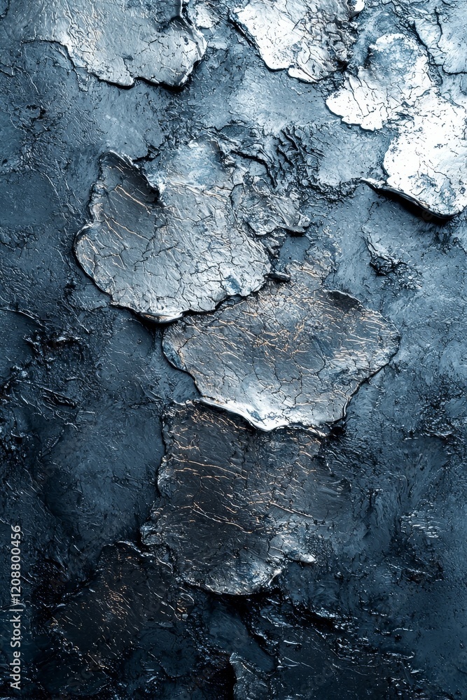 Poster abstract metallic texture studio setting digital artwork close-up view modern aesthetic for design i