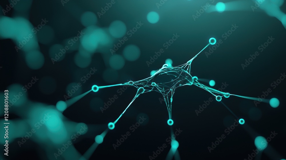 Poster social network animated social network visualization with avatars interacting and connections formin