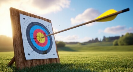 Perfect Shot The Speed and Precision of a Bullseye Strike.