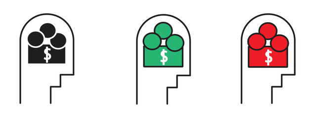 business intelligence icons such as machine learning, data modeling, visualization, risk management, icon vector illustration.