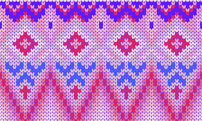 Seamless knitted Patterns.Heart Cross Stitch Embroidery seamless pattern on      background.Design for fashion texture,fabric,clothing,wrapping,print geometric ethnic 