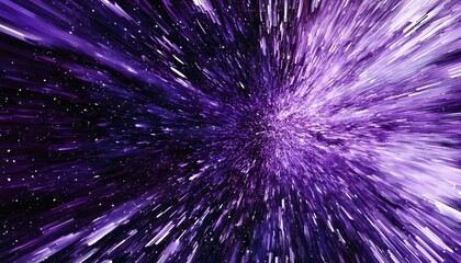 Fototapeta premium Abstract Purple Light Streaks Exploding From Center