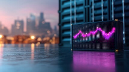 Data Analytic for Warehouse A dashboard showing real time data on warehouse operations, including product movement, worker productivity, and equipment utilization.