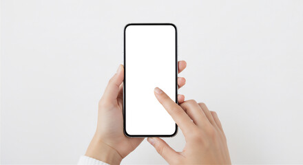 スマートフォン・タブレットを操作する手