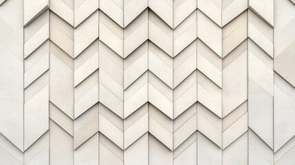 Textured wall featuring a modern zigzag pattern in neutral tones, creating a stylish, contemporary design element.