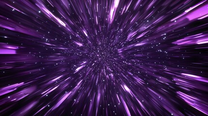 Purple Light Streaks Radiate From Center Creating A Starry Effect