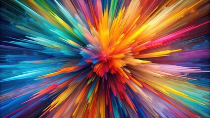 Fototapeta premium Vibrant and dynamic abstract artwork resembling a burst of emotions , colorful, expressive, artistic, vibrant, abstract