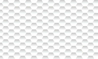 Vector seamless geometric pattern. Modern thin hexagon grid texture. Background white Honeycomb. EPS 10