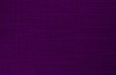 Purple linen fabric cloth texture background, seamless pattern of natural textile.