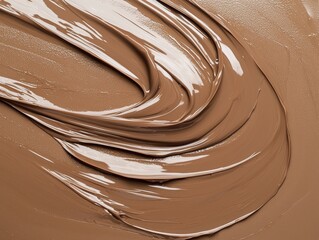 Swirled brown chocolate texture background