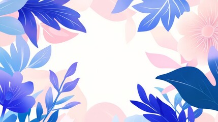 Fototapeta premium Elegant Abstract Floral Background Illustration with Copy Space - For Greetings Card and Decorative Design Concepts