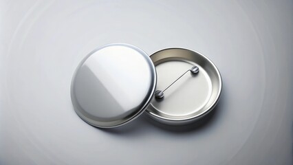 Mockup of a can badge featuring customizable design, mockup, can badge, customizable, design, branding, promotion