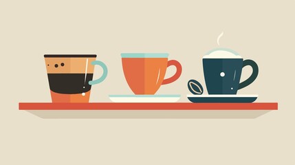Coffee Design Flat Vector Illustration for Creative Projects