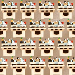 Traditional Thai kitchen