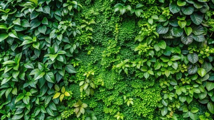 Obraz premium Natural green plant wall as wallpaper, perfect for backgrounds and decor , plant, greenery, nature, wall, wallpaper