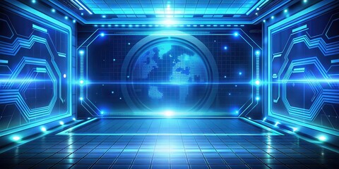 Obraz premium Futuristic background with advanced design, advanced, modern, technology, innovation, digital, abstract, science fiction