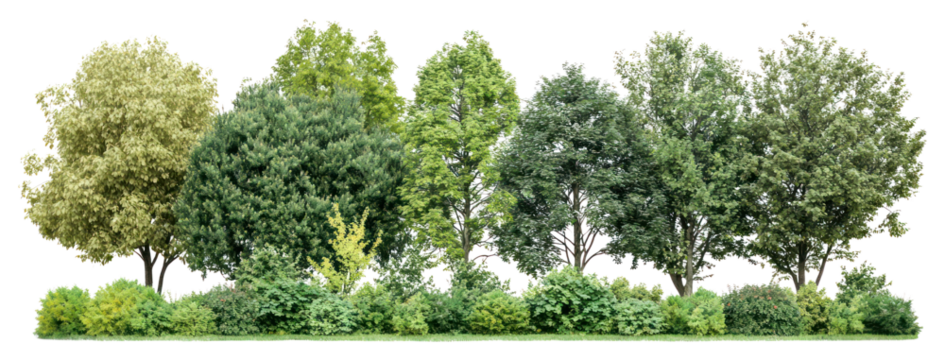 PNG Group of trees outdoors woodland scenery.