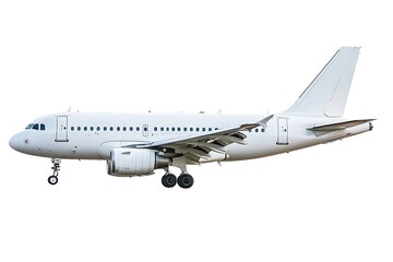 Obraz premium White commercial airplane in dynamic ascent