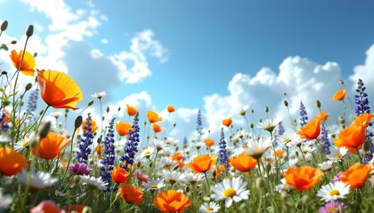 Obraz premium Most beautiful flowers in the garden