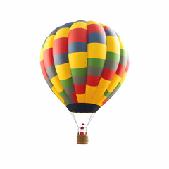 Fototapeta premium Hot balloon isolated on the white background