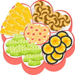 Eid Cake Illustration