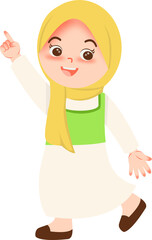Muslim Character Illustration