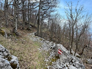 Premuzic hiking trail or Premuzic Trail - Velebit Nature Park, Croatia or Premuzic-Wanderweg or Premuzic's Trail (Pje&scaron;ački planinarski put Premužićeva staza - Park prirode Velebit, Hrvatska)