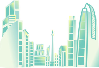 City Building Illustration