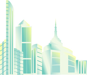 Fototapeta premium City Building Illustration