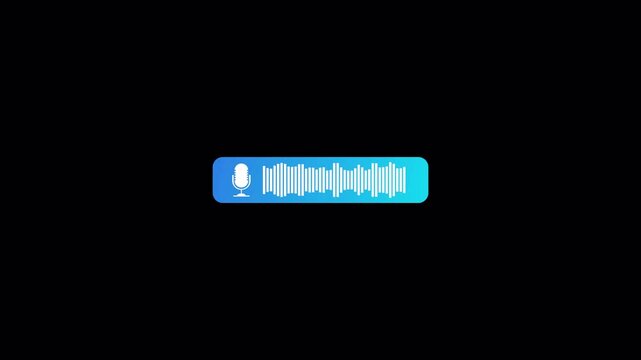  Podcast microphone audio sound waveform animation, Animated sound waveform spectrum motion graphic animation 4k, Voice chat, Voice mail, Speech waves Podcast microphone audio sound waveform animation