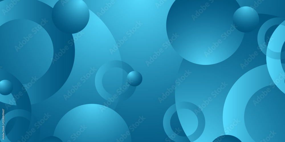 Aufkleber abstract light color background with bubble bokeh and circle background with modern trendy gradient 