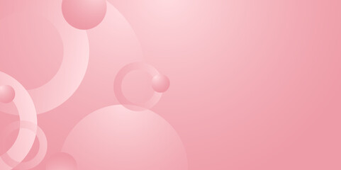 Abstract soft color background with bubble bokeh and circle background with modern trendy gradient texture color for presentation design, flyer, social media cover,web banner,tech banner. illustration