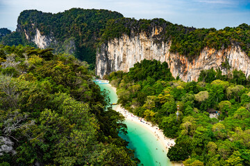 beach in the mountains