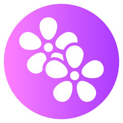 flower gradient icon