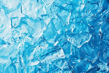 Obraz premium Abstract blue ice texture background