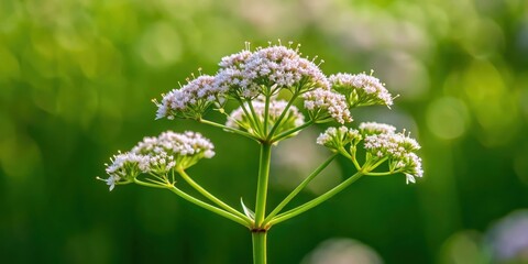 Valerian plant isolated on a background, Valerian, herb, medicinal plant,background, isolated, botanical