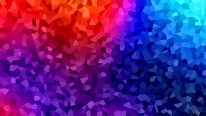 Colorful Multicolor low poly triangle shapes background.