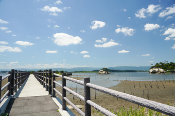 Obraz premium 福島県相馬市松川浦の文字堂