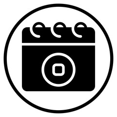 calendar glyph icon