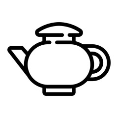 teapot line icon