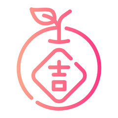 mandarin gradient icon