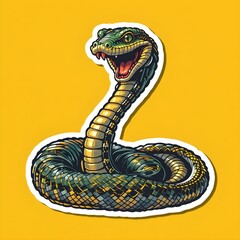 Fototapeta premium snake in the shape of a snake vector