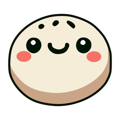 Fototapeta premium dim sum traditional food meal flat color vector illustration template design