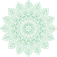 Beautiful flower art and mandala vector design