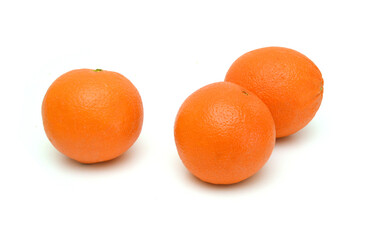 Nice fresh orange isolated on a white background