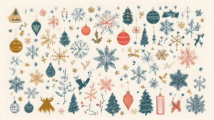 Fototapeta premium Luxurious Christmas and Holiday Promotion Banner with Elegant Ornaments, for Tags, Posters, and Banners with Ample Space for Custom Text Overlay