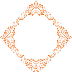 Beautiful flower art and mandala vector design