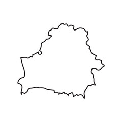 map of Belarus line icon