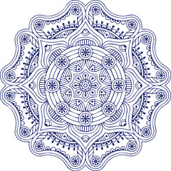 Beautiful Mandala Art and Vector Mandala Design Image.